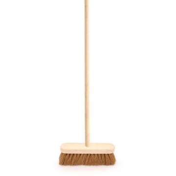 Soft Coco Sweeping Brush & Wooden Handle