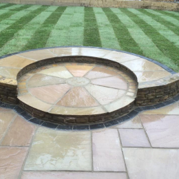 Autumn Brown Sandstone Paving Calibrated